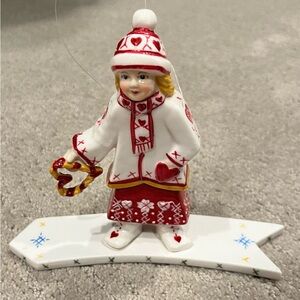 Villeroy and Boch Scandinavia Children Christmas Ornament with box